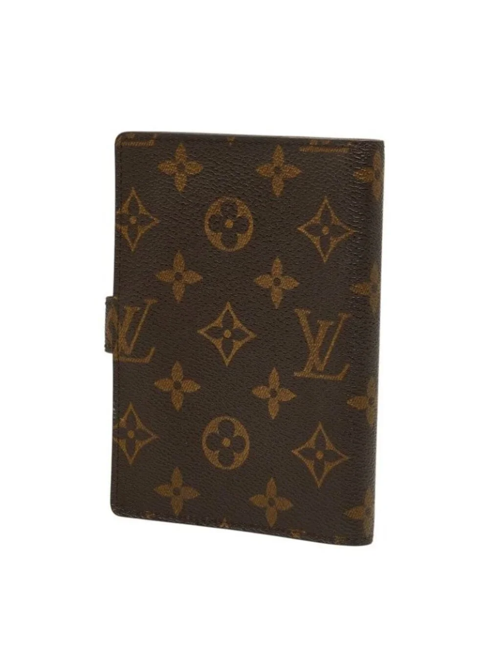 Louis Vuitton Monogram Agenda PM Notebook Cover Brown Leather